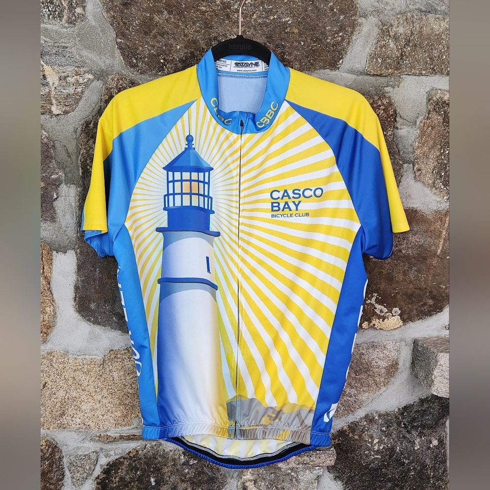Casco Bay Bicycle Club Cycling Jersey Mens Large Atayne